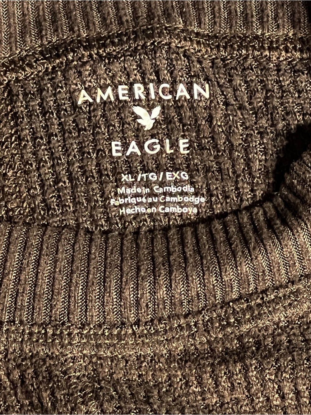 American Eagle Outfitters Black Crew Neck Sweater